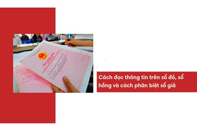 Cách phân biệt sổ giả và đọc thông tin trên sổ đỏ, sổ hồng