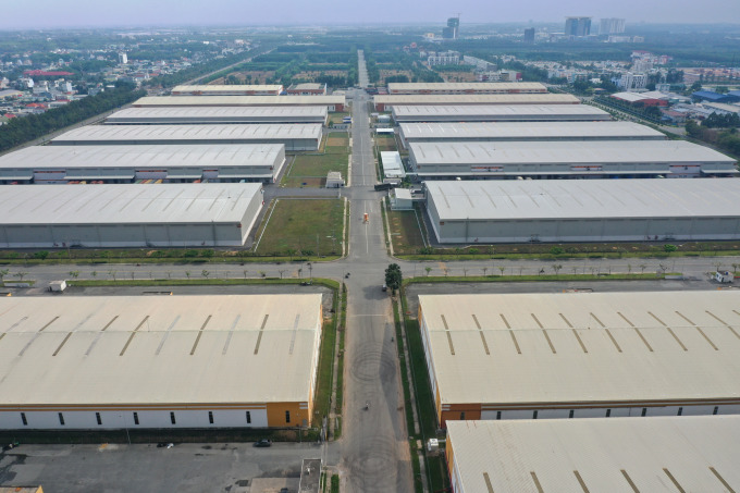 Một góc khu công nghiệp Việt Nam Singapore tại Bình Dương nhìn từ trên cao. Ảnh: Quỳnh Trần