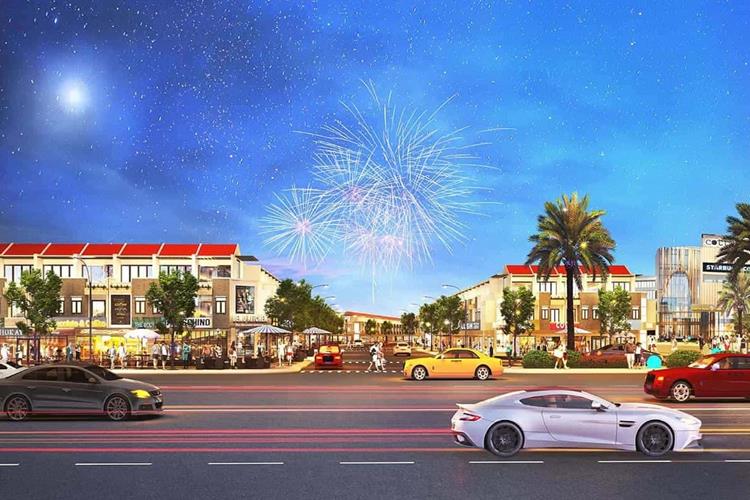 Phối cảnh các dãy nhà phố dự án Casa Mall