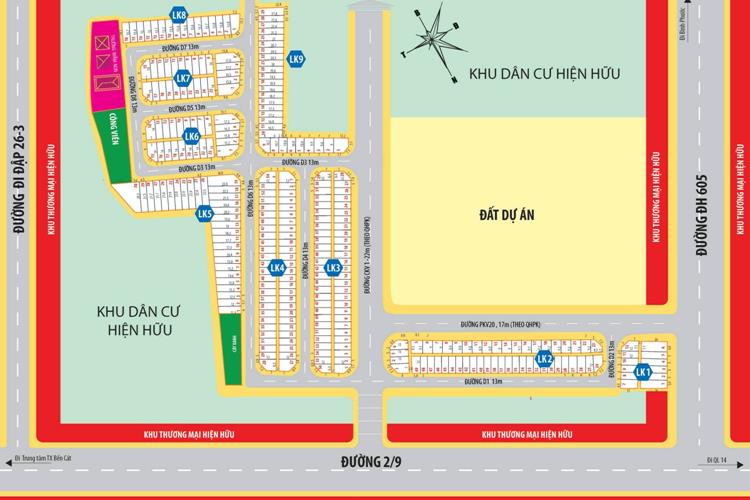 Mặt bằng tổng thể dự án Newtown 6 Bình Dương