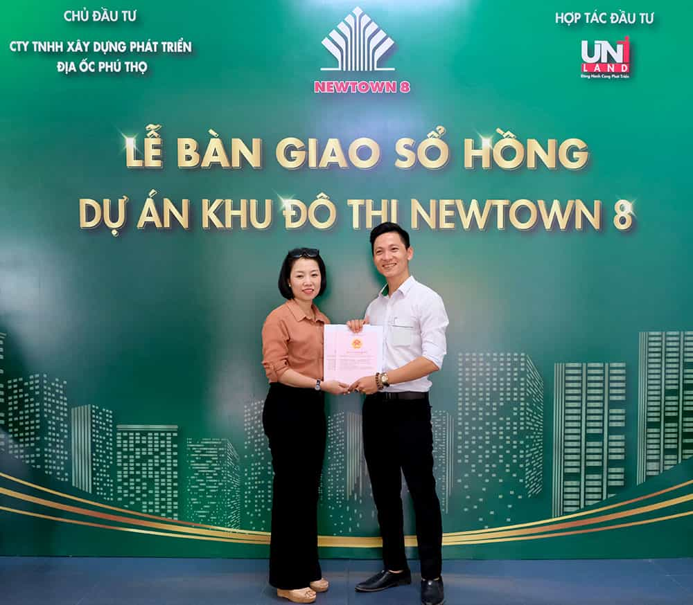 Hình ảnh tại buổi lễ bàn giao sổ hồng dự án Khu đô thị Newtown 8