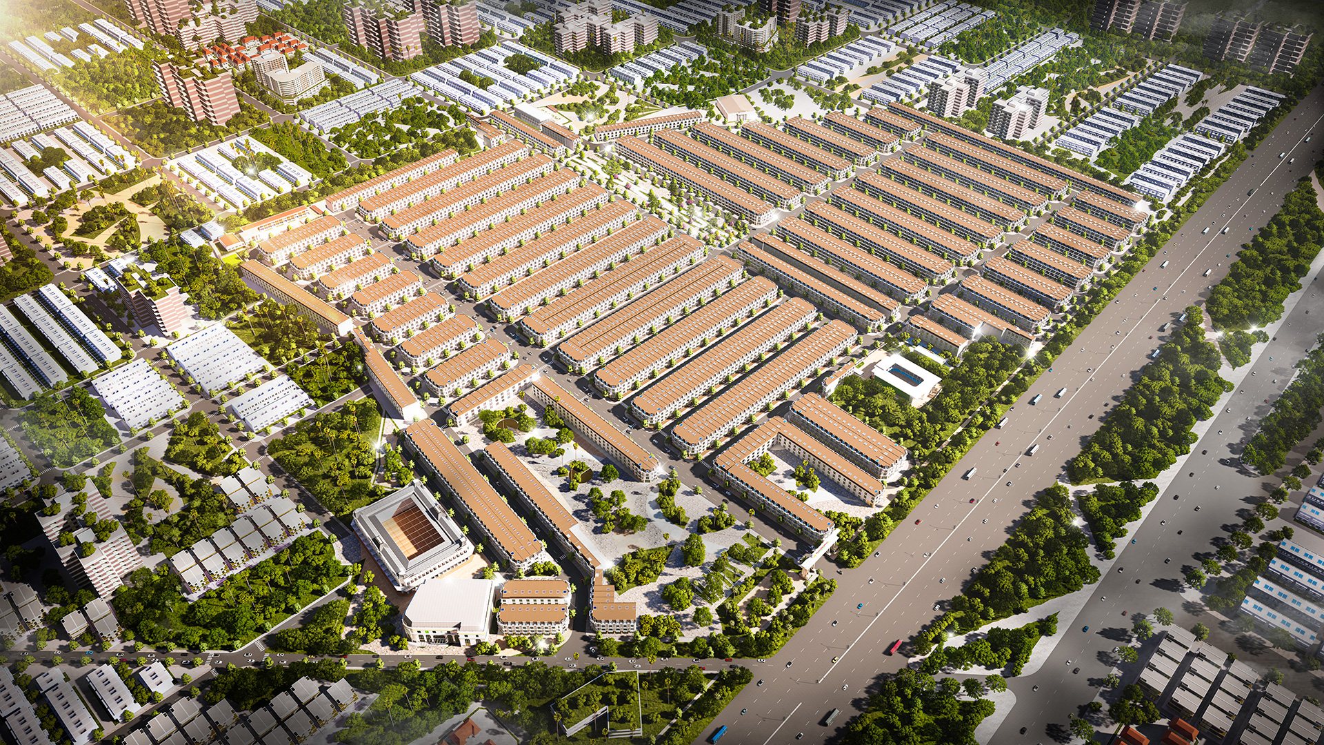 Quy hoạch tổng thể khu compound thông minh 5F Orianna kết nối cao tốc TPHCM – Phú Giáo – Thủ Dầu Một, đối diện KCN Tân Bình 1.000ha.