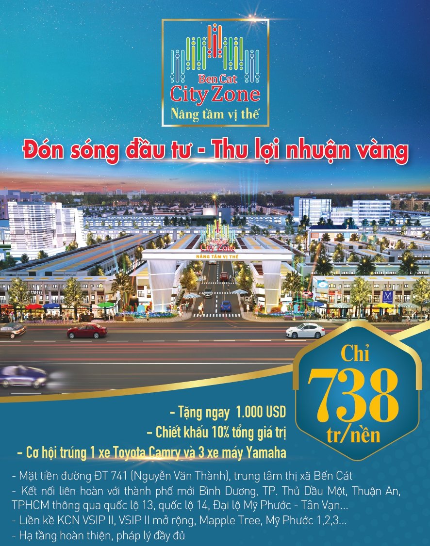 Chính sách bàng hàng dự án BenCat City Zone tại Bình Dương