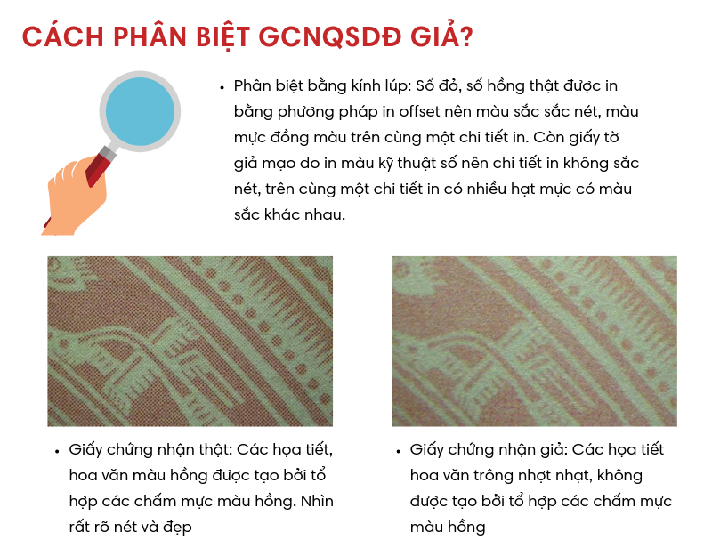 Cách phân biệt giấy chứng nhận quyền sử dụng đất